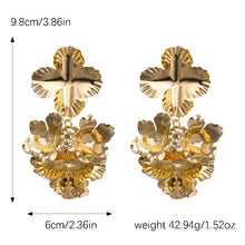 Load image into Gallery viewer, The Tin Flower Earring in Gold &amp; Silver (Gold Plated)
