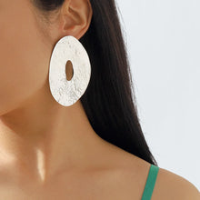 Load image into Gallery viewer, The Big Disc Earring in Gold &amp; Silver
