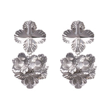 Load image into Gallery viewer, The Tin Flower Earring in Gold &amp; Silver (Gold Plated)
