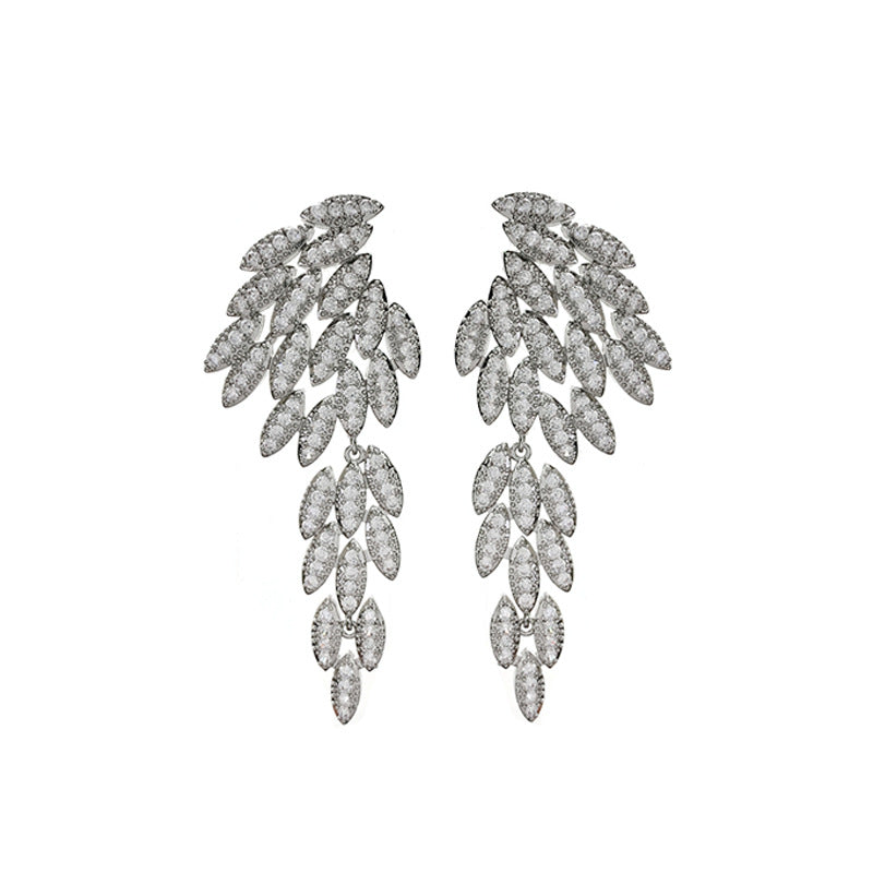 The Diamond Leaf Earring
