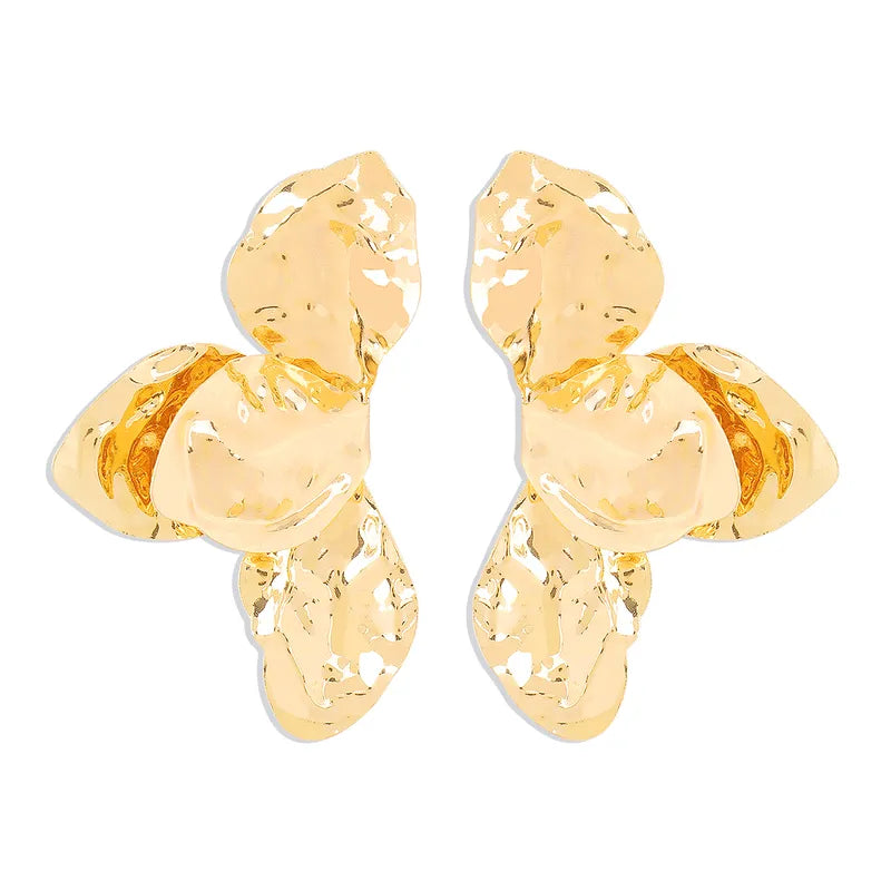 The High Shine Leaf Earring in Gold & Silver (Plated)