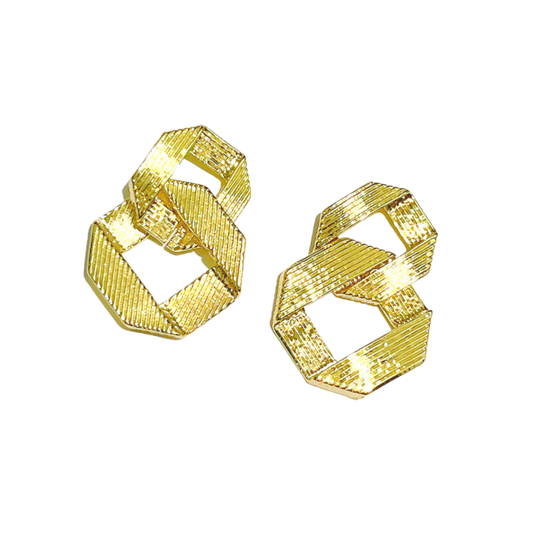 The Square Link Earring