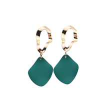 Load image into Gallery viewer, The Slab Earring in White, Red &amp; Green
