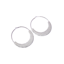 Load image into Gallery viewer, The Half Disc Earring  in Silver &amp; Gold
