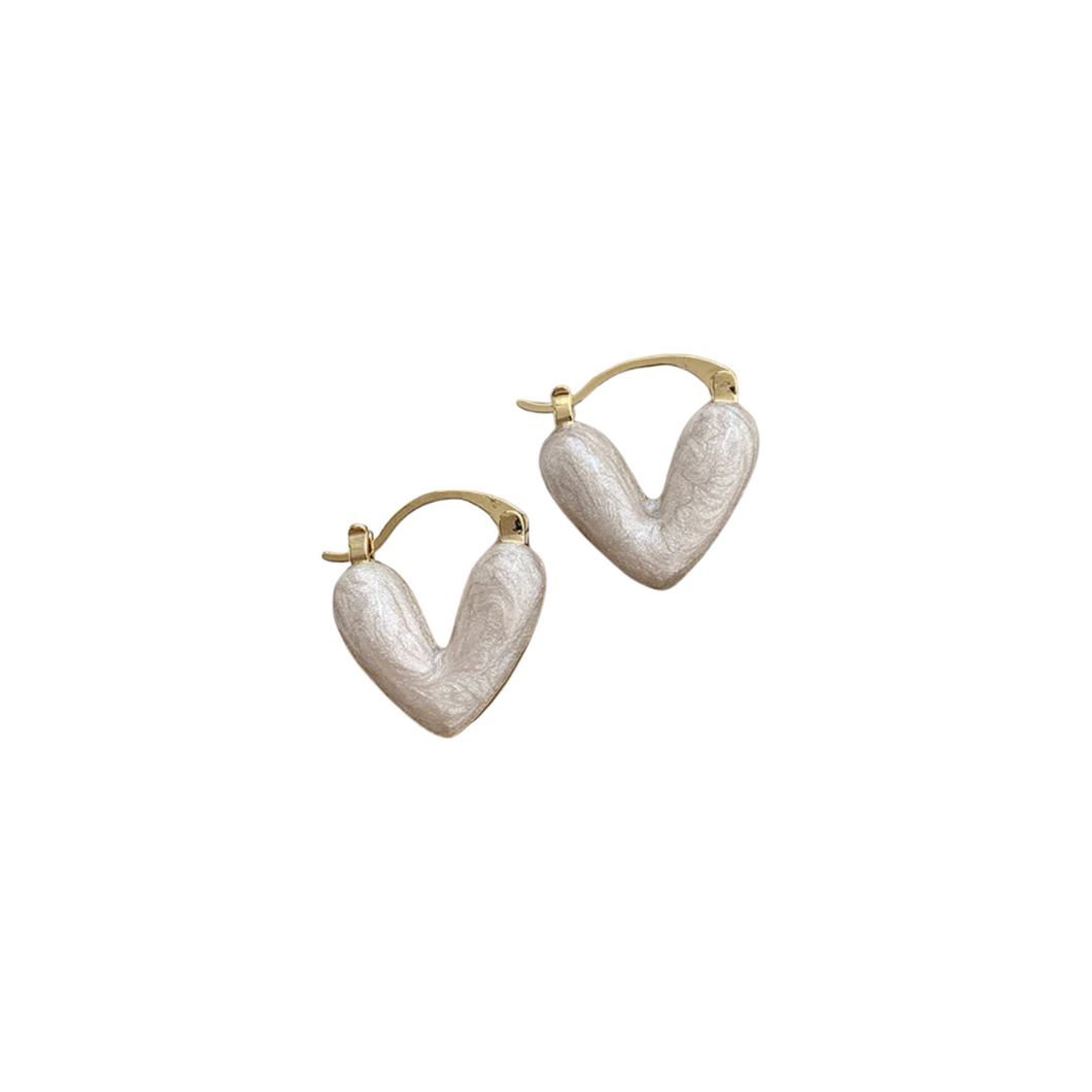 The Resin Heart Earring