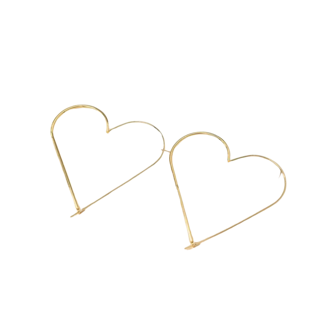 The Jumbo Heart Hoop Earring