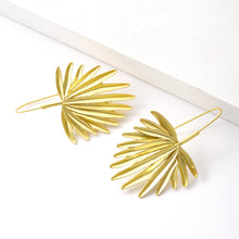 Load image into Gallery viewer, The Tropical Leaf Earring in Gold and Silver

