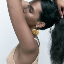 Load image into Gallery viewer, The Tropical Leaf Earring in Gold and Silver
