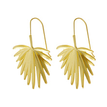 Load image into Gallery viewer, The Tropical Leaf Earring in Gold and Silver

