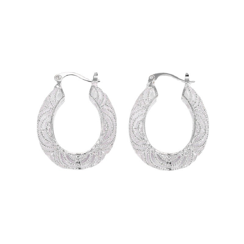 The Hollow Hoop Earring