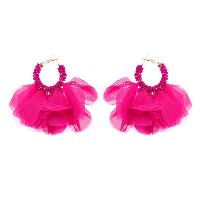 The Petal Earring in Pink & Purple