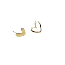 Load image into Gallery viewer, The Hollow Heart Stud Earring
