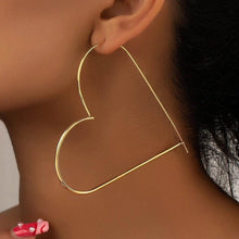 Load image into Gallery viewer, The Jumbo Heart Hoop Earring
