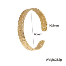 Load image into Gallery viewer, The Beaten Bracelet in Silver &amp; Gold  (18K Gold Plated)
