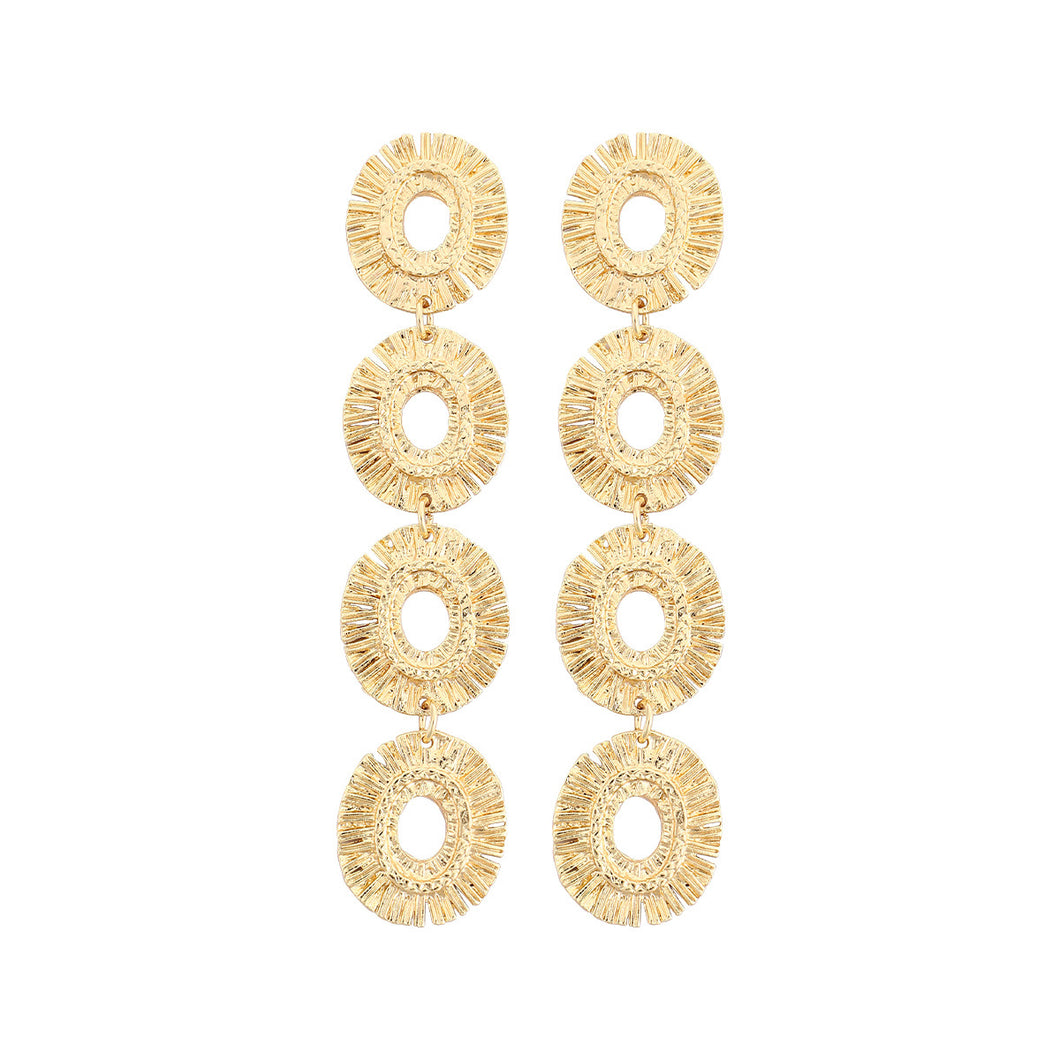 The Oval Tassel Earring in Gold & Silver