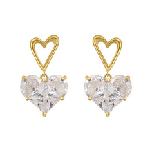 Load image into Gallery viewer, The Cinderella Heart Earring
