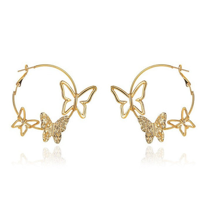 The Butterfly Hoop Earring