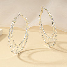 Load image into Gallery viewer, The Double Stitch Earring in Silver &amp; Gold
