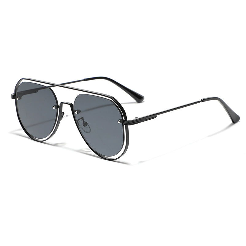 The Ross Sunglasses - Black, Gold & Grey