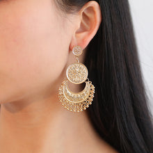 Load image into Gallery viewer, Maharani  Earring in Ancient Gold or Silver &amp; Gold
