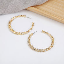 Load image into Gallery viewer, The Crackle Hoop Earring in Gold or Silver
