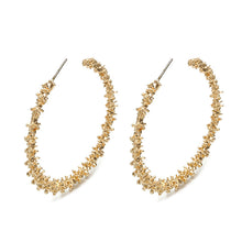 Load image into Gallery viewer, The Crackle Hoop Earring in Gold or Silver
