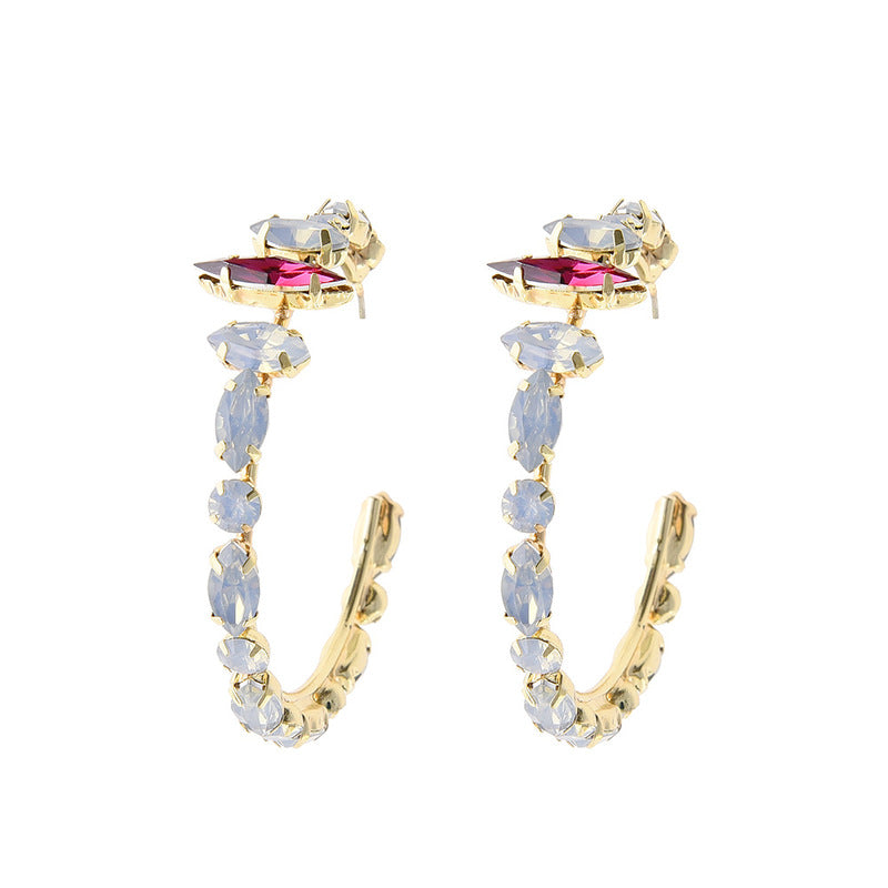 The Crown-Jewelled Hoop Earring