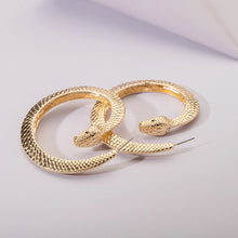 Load image into Gallery viewer, The Snake Head Hoop Earring
