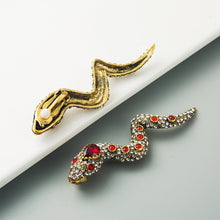 Load image into Gallery viewer, The Ruby Snake Clip On Earring
