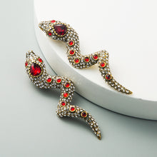 Load image into Gallery viewer, The Ruby Snake Clip On Earring
