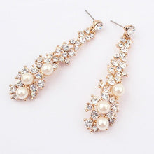 Load image into Gallery viewer, The Diamonte Petal Earring
