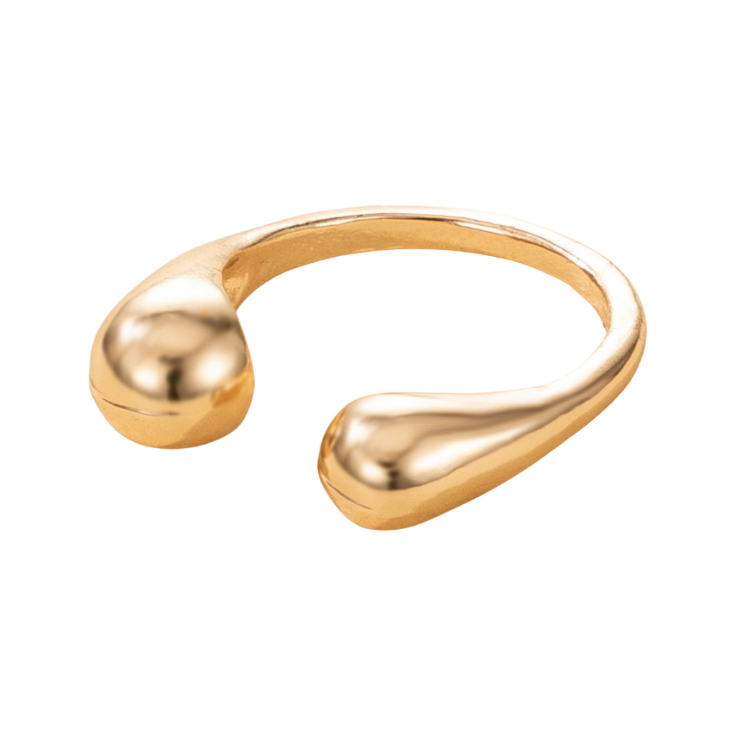 The Water Drop Ring in Gold or Silver