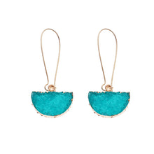 Load image into Gallery viewer, The Stone Earring in Aqua, Topaz or Black
