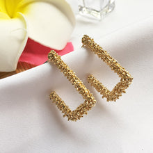 Load image into Gallery viewer, The Square Crystal Earring
