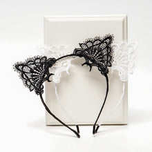 Load image into Gallery viewer, The Full Lace Cat HeadBand
