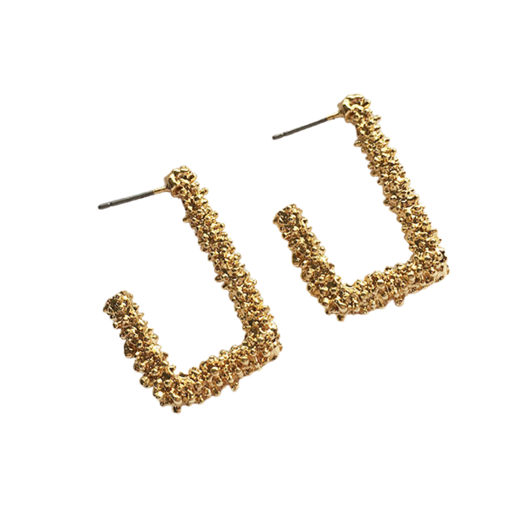 The Square Crystal Earring