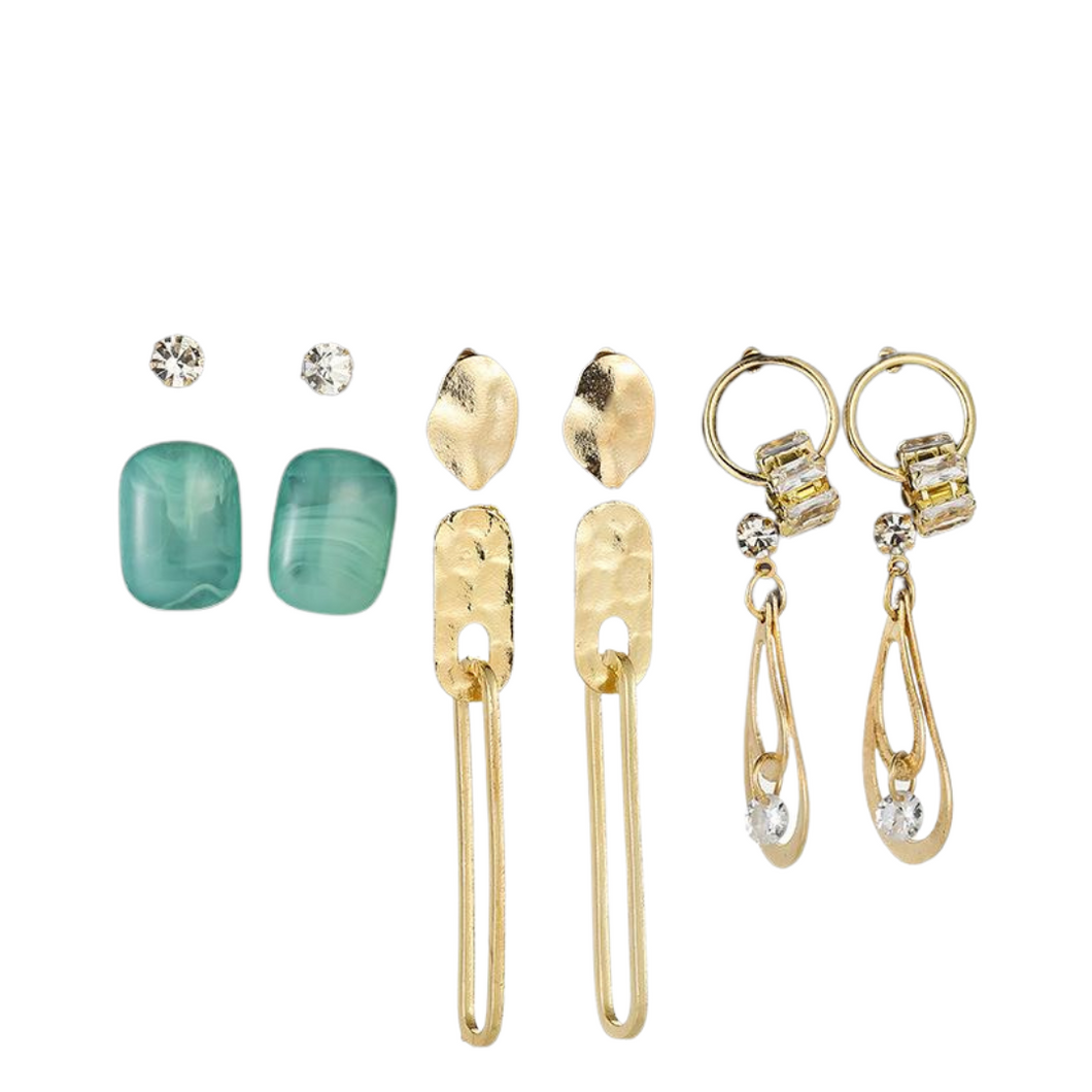 The Abstract 6 -piece Earring Set