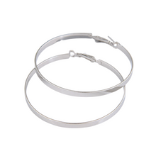 Load image into Gallery viewer, The Solid Hoop Earring in Gold or Silver
