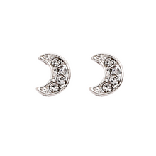 Load image into Gallery viewer, The Crystal Moon Stud Earring
