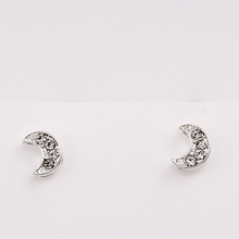 Load image into Gallery viewer, The Crystal Moon Stud Earring
