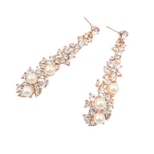 Load image into Gallery viewer, The Diamonte Petal Earring
