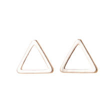 Load image into Gallery viewer, The Triangle Stud Earring in Gold and Silver
