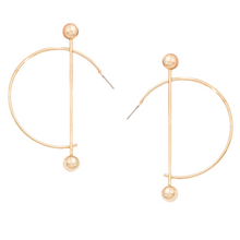 Load image into Gallery viewer, The Cross Bar Hoop Earring
