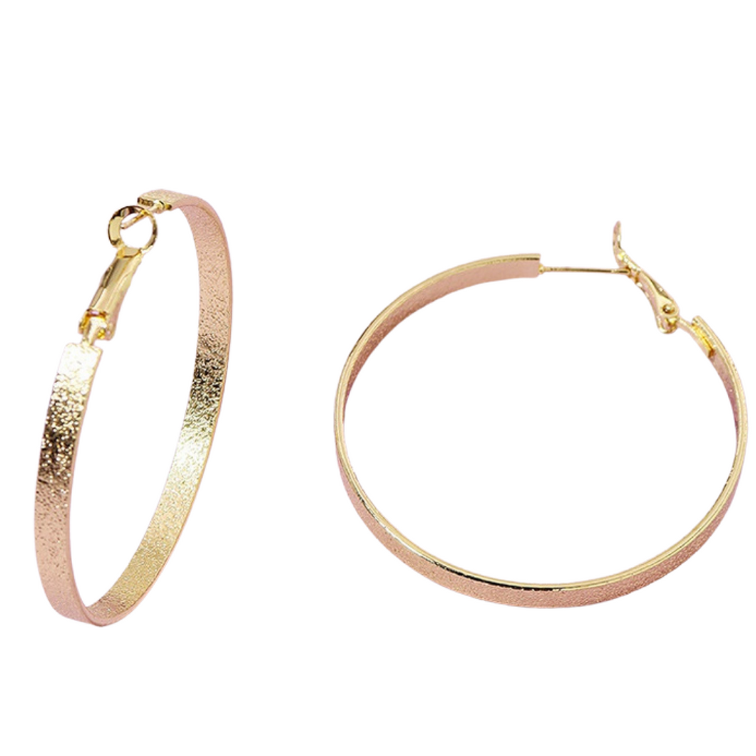 The Full Moon Circle Hoop Earring