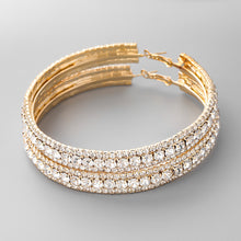 Load image into Gallery viewer, The Flashy Hoop Earring in Gold or Silver (Small, Medium or Large)
