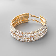 Load image into Gallery viewer, The Flashy Hoop Earring in Gold or Silver (Small, Medium or Large)
