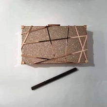 Load image into Gallery viewer, The Laser Clutch Bag in Gold, Champagne or Silver
