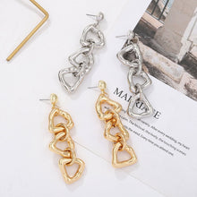 Load image into Gallery viewer, The Triple Link Earring in Gold or Silver
