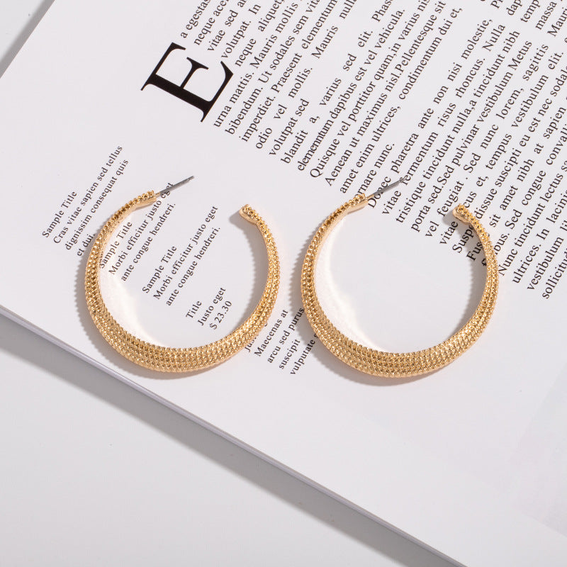 The Moonshine Hoop Earring in Gold or Silver