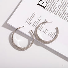 Load image into Gallery viewer, The Moonshine Hoop Earring in Gold or Silver
